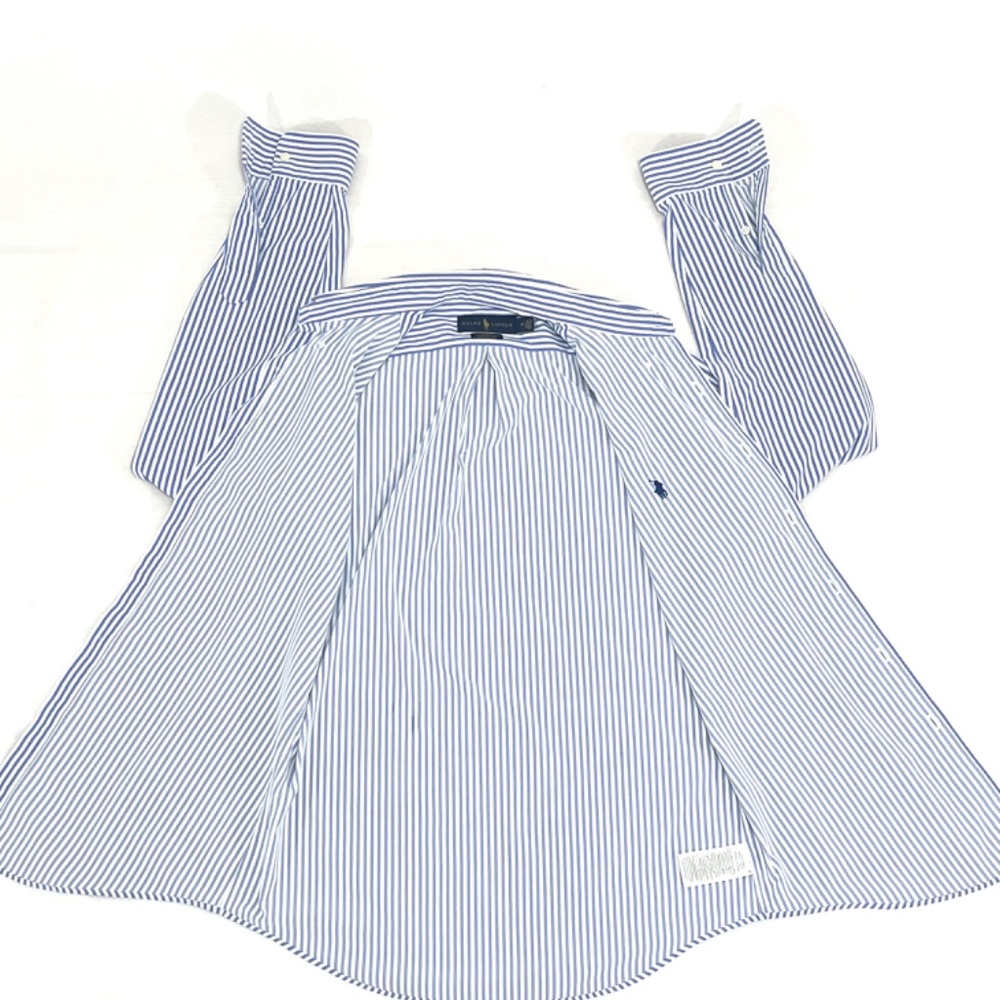 Ralph Lauren Slim Fit Performance Button Down | Size:Medium | Color: Pale Blue - Picture 3 of 9